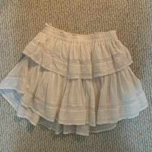 Love shack fancy mini skirt